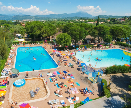 Camping Cisano, Lake Garda, Bardolino, Pool Complex