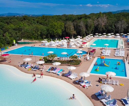 Camping Montescudaio, Tuscany, Pool